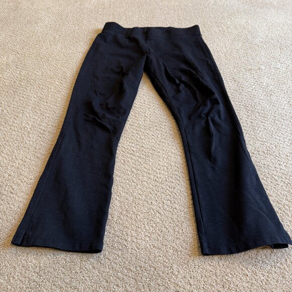 American Giant No-BS Pants Ponte Kick Flare Stretch Pull On Black Size 8 #136653 - Picture 5 of 14